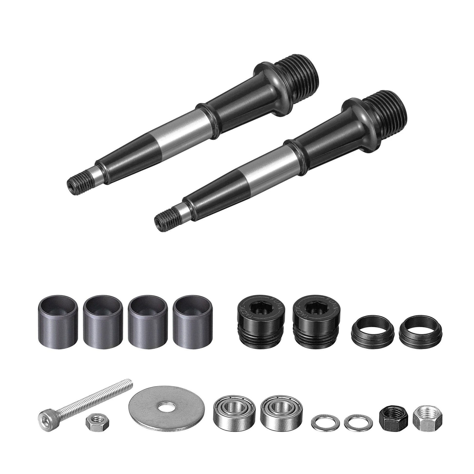 Funn mountain bike components - Pedal Axle Replacement Kit Tactic in a white background.