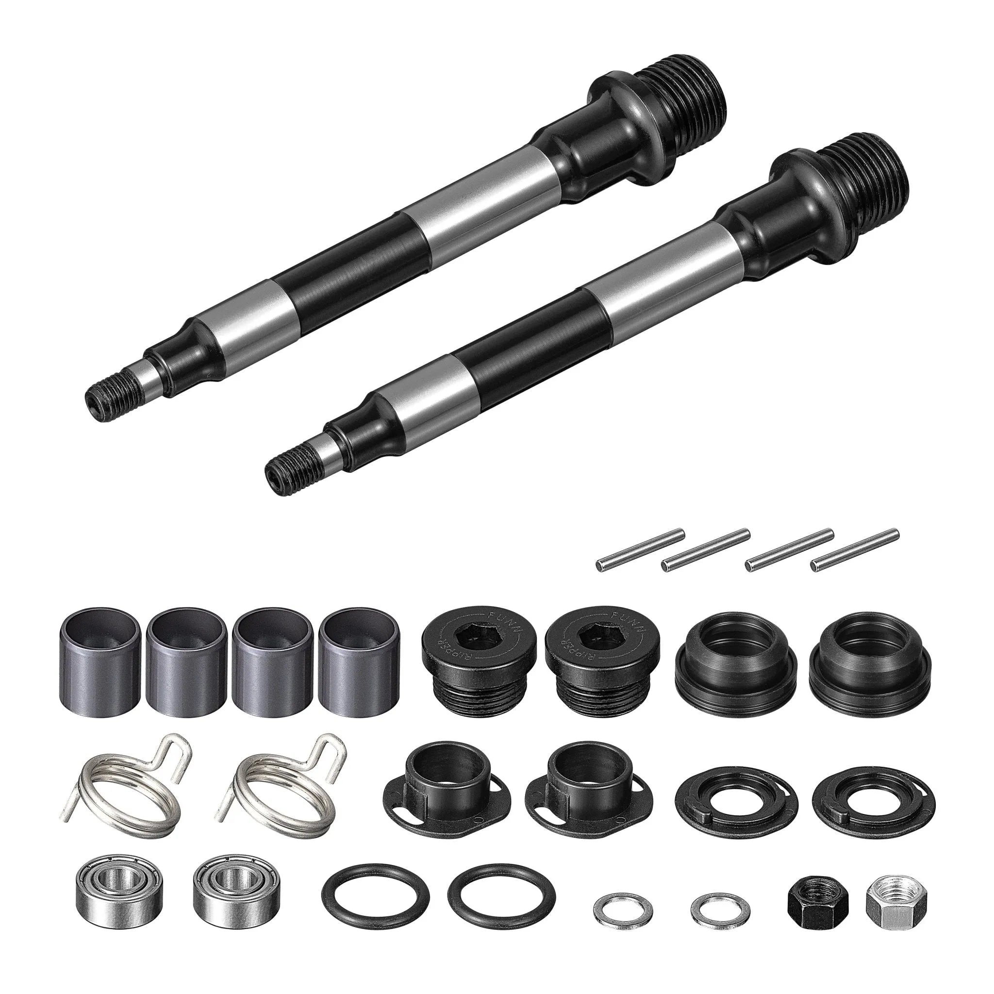 Funn mountain bike components - Pedal Axle Replacement Kit Ripper2 in a white background.