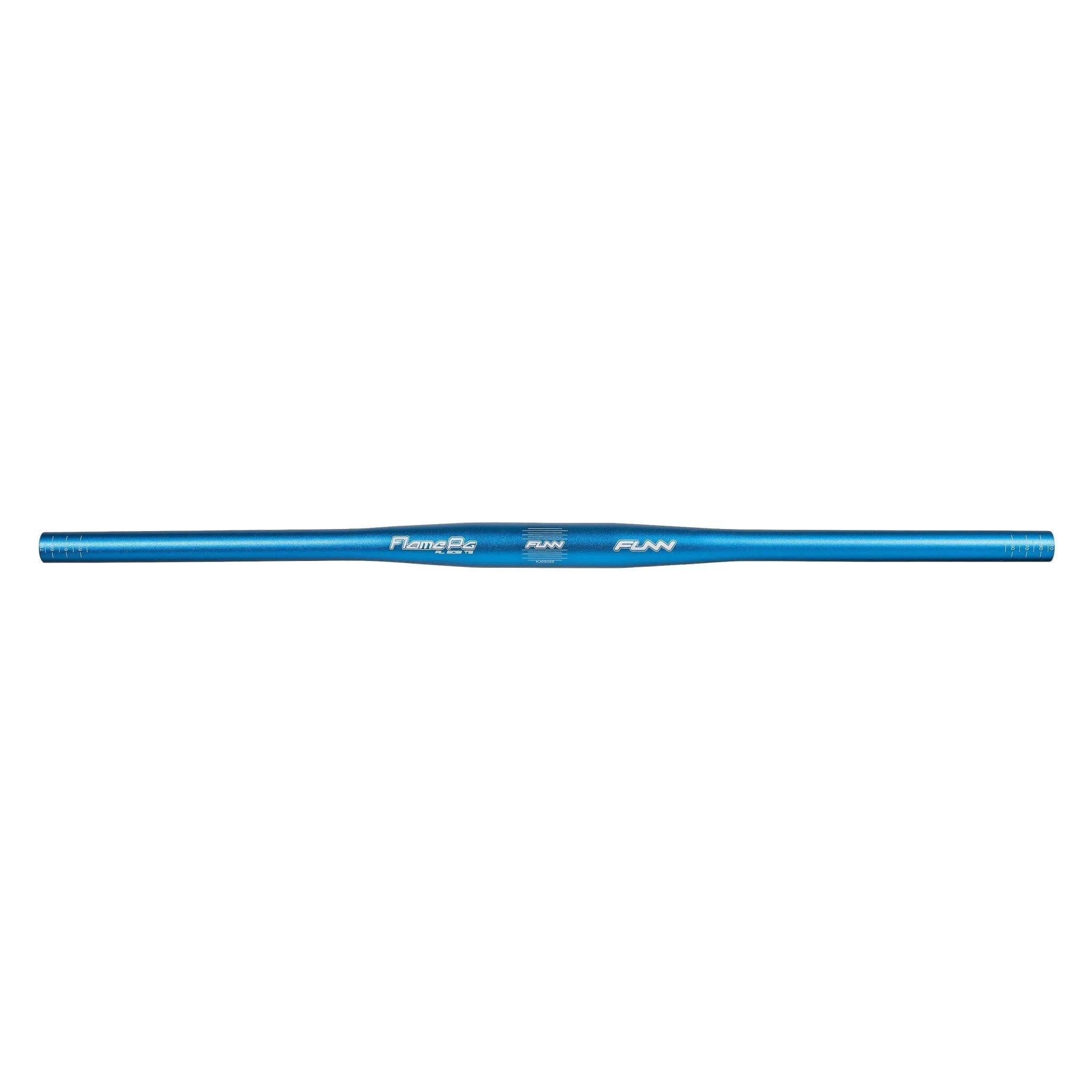 Funn mountain bike components - Flame Pg Flat Handlebar Black 710mm in a white background.