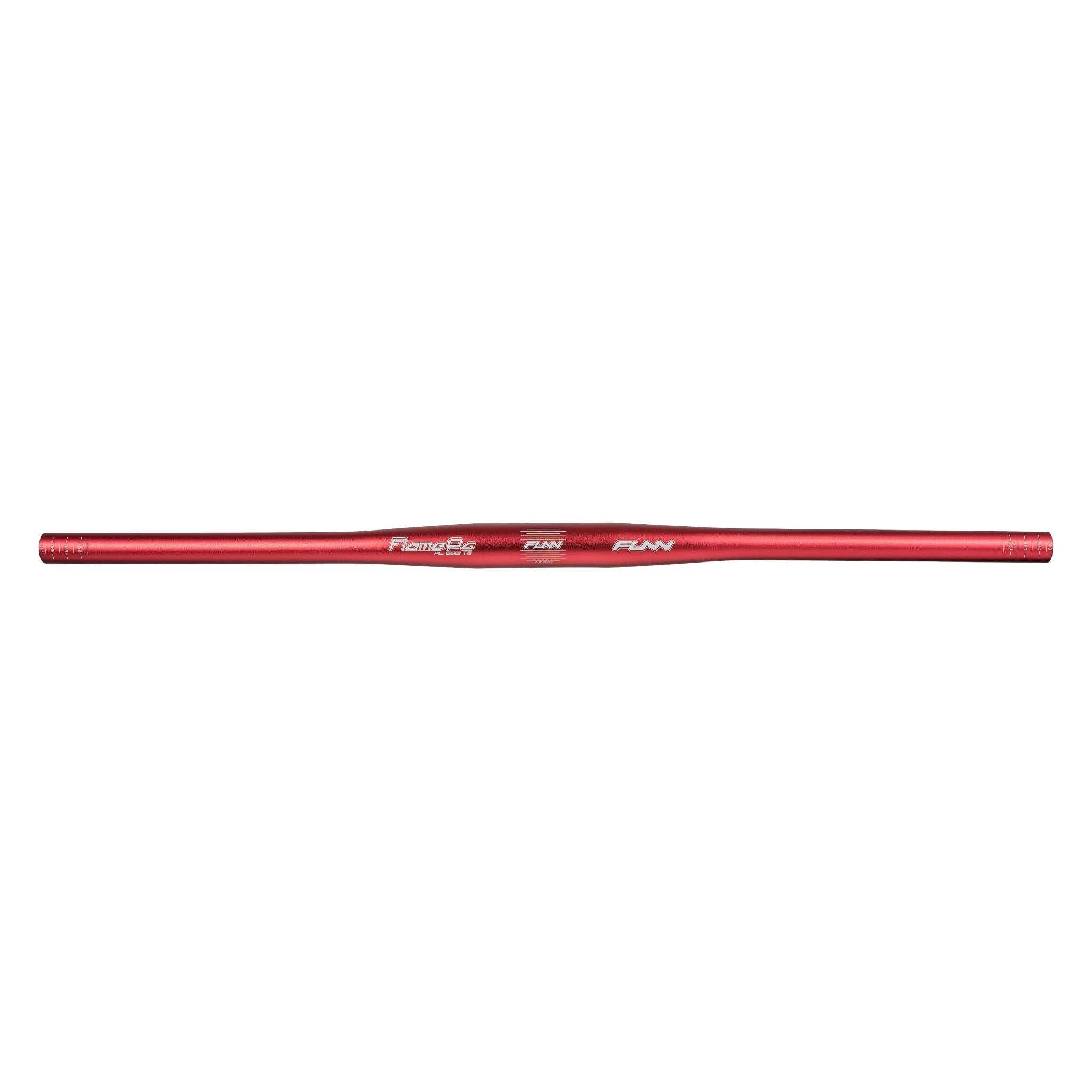 Funn mountain bike components - Flame Pg Flat Handlebar Black 710mm in a white background.