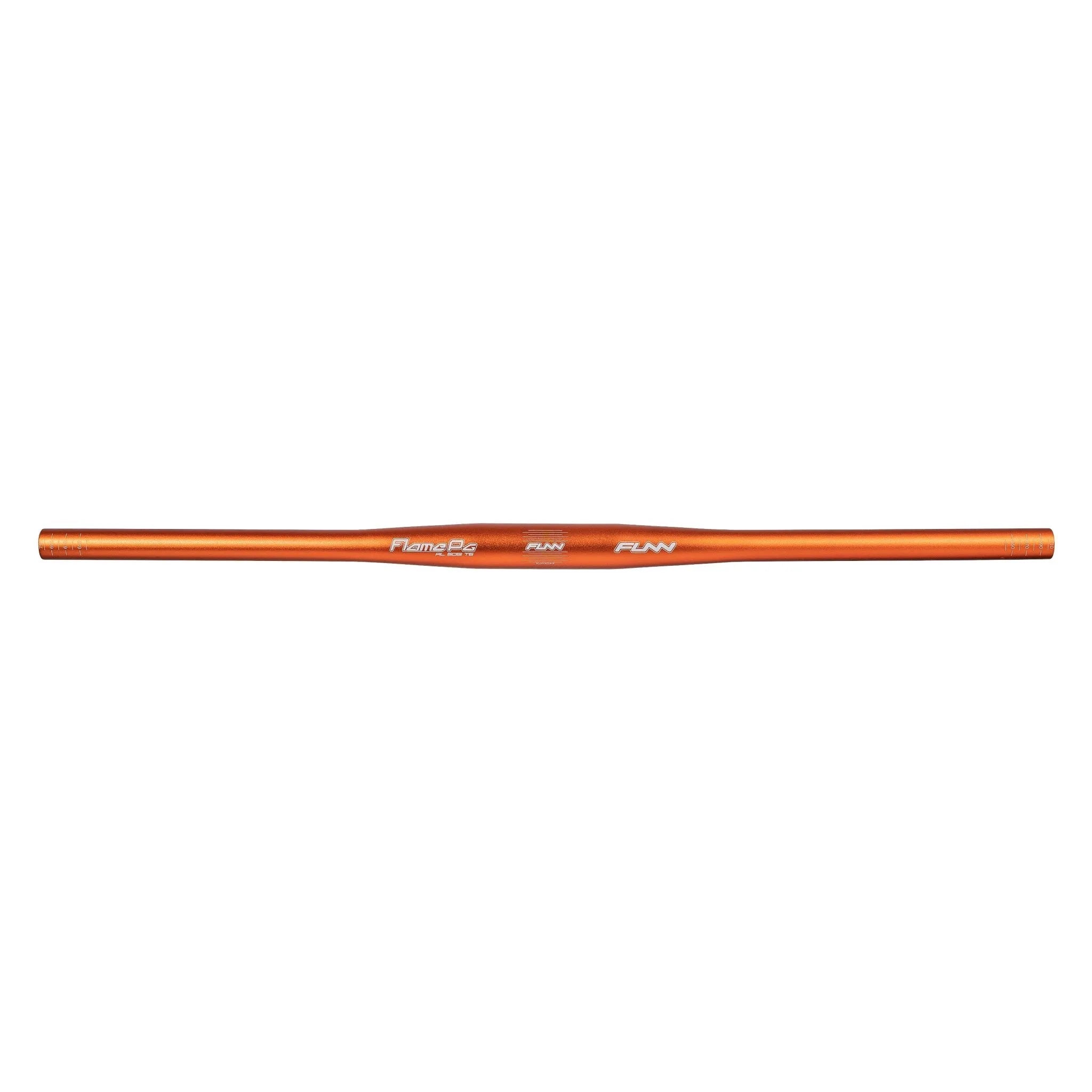 Funn mountain bike components - Flame Pg Flat Handlebar Black 710mm in a white background.