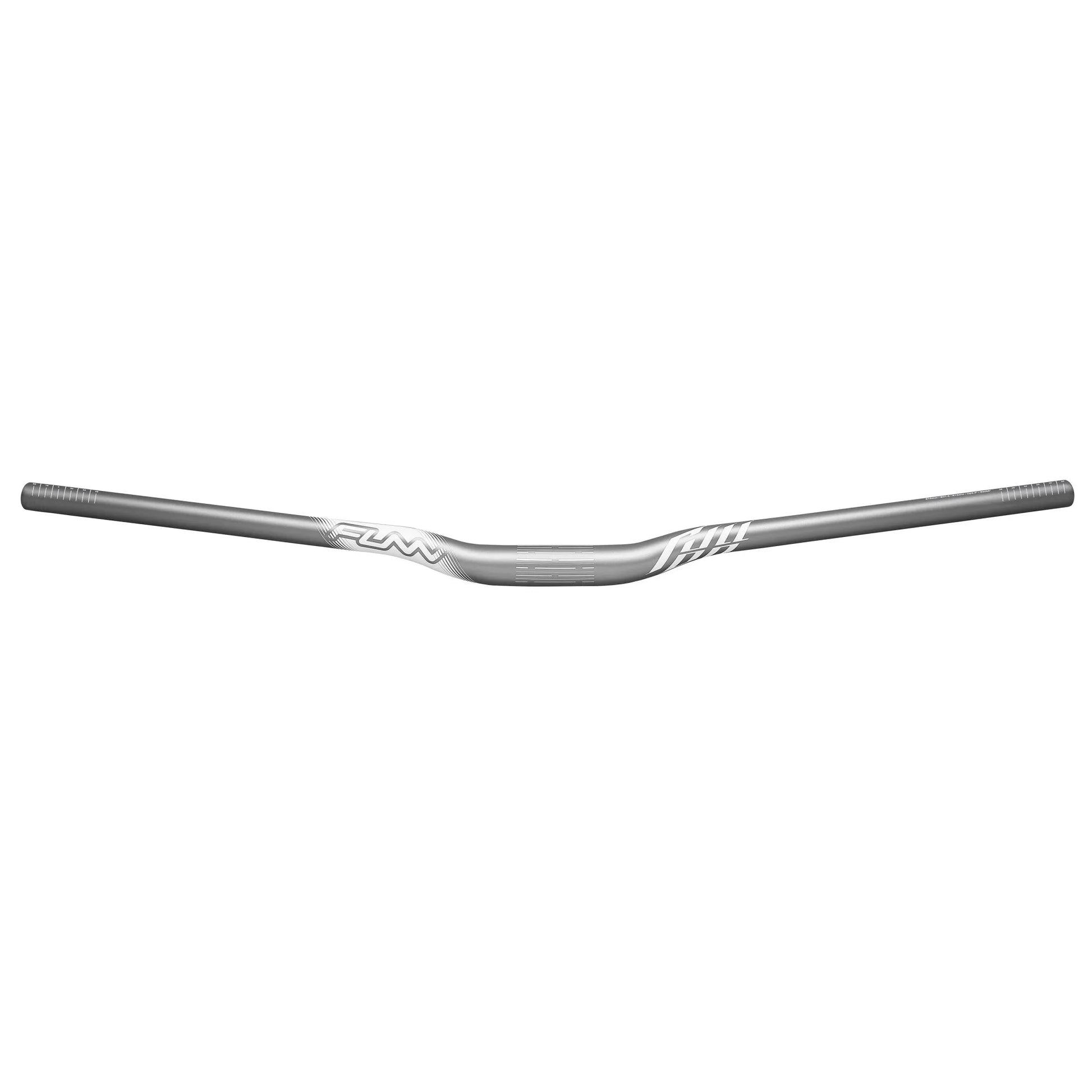 Funn mountain bike components - Full On Riser Handler 31.8mm 15mm Grey in a white background.