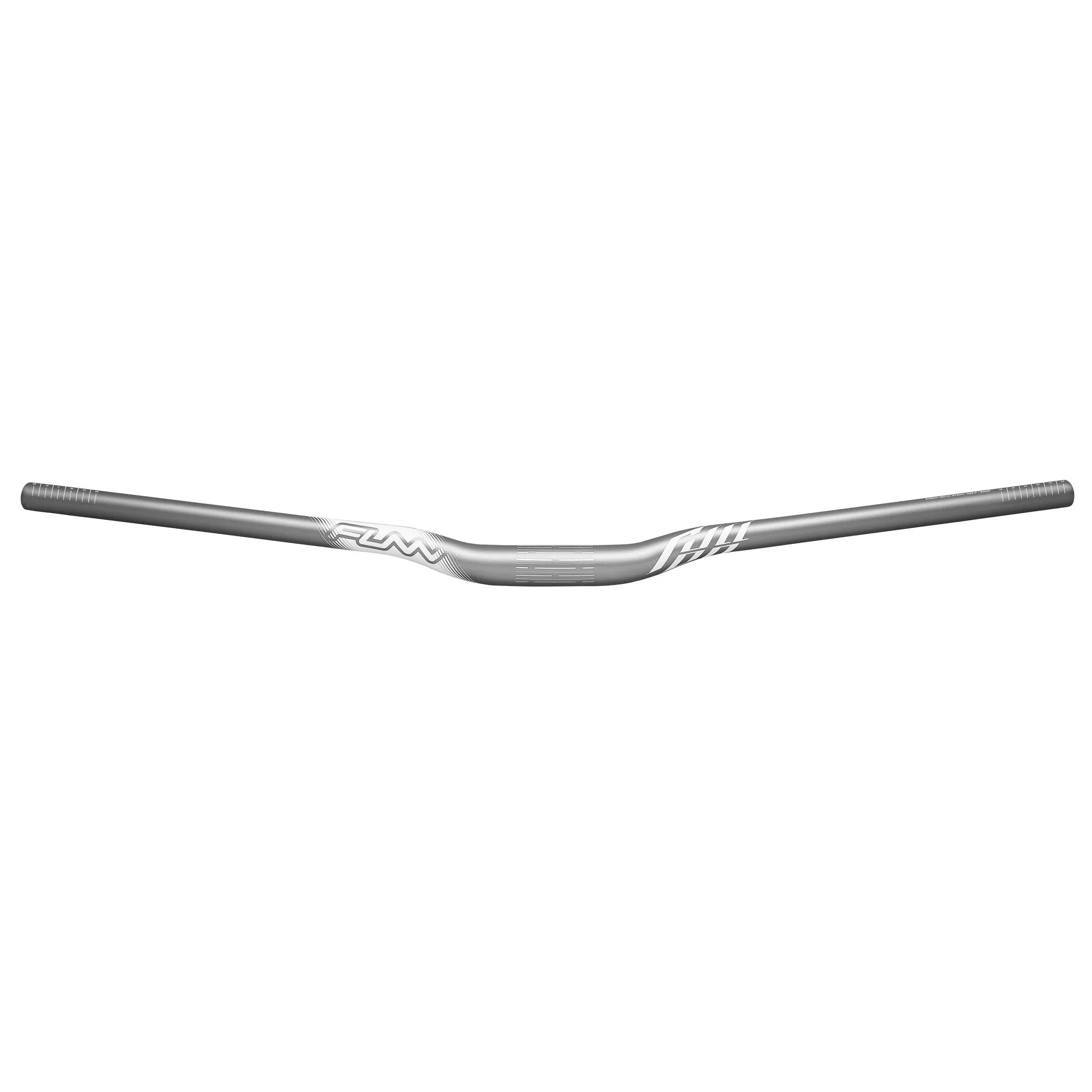 Funn mountain bike components - Full On Riser Handler 31.8mm 15mm Grey in a white background.
