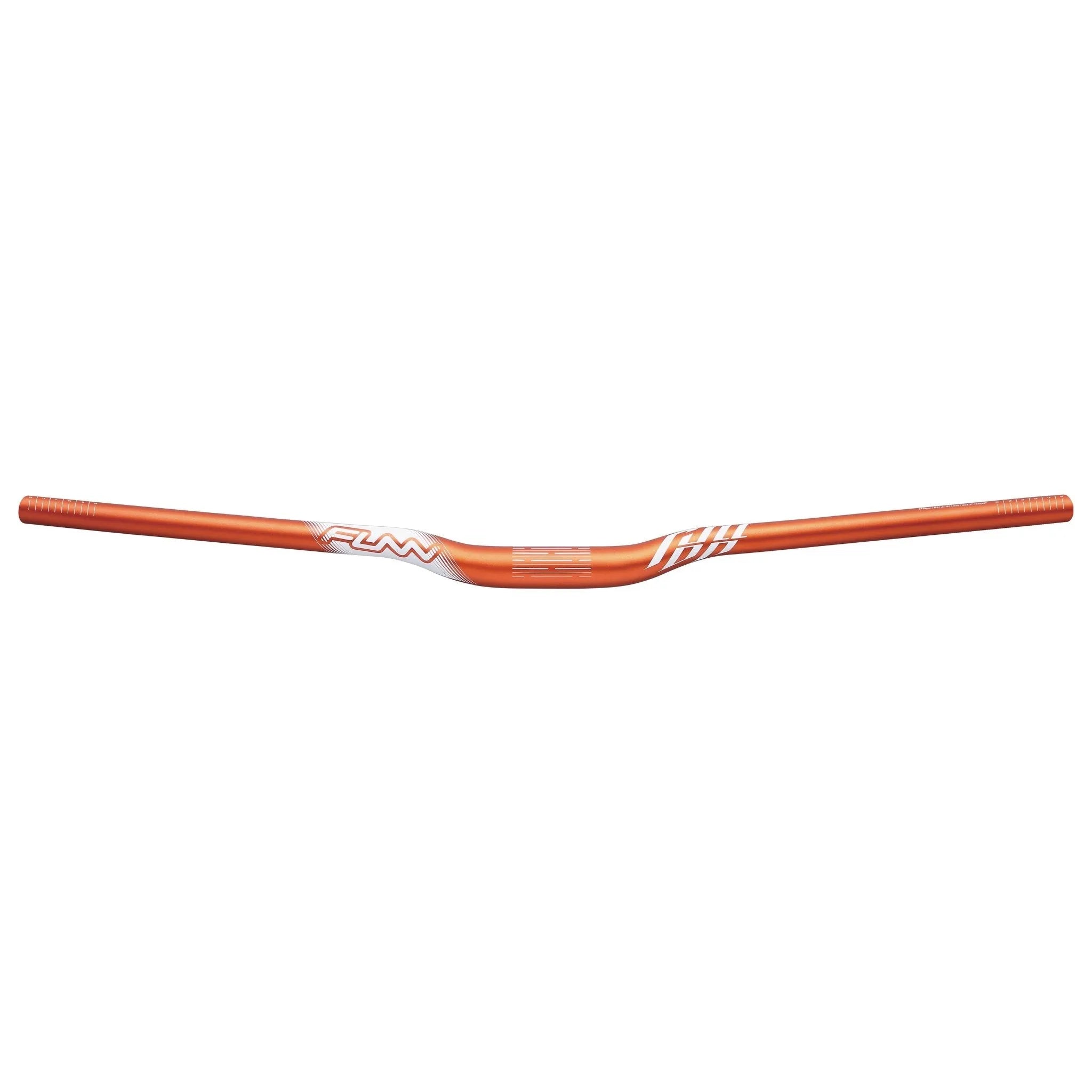 Funn mountain bike components - Full On Riser Handler 31.8mm 15mm Orange in a white background.