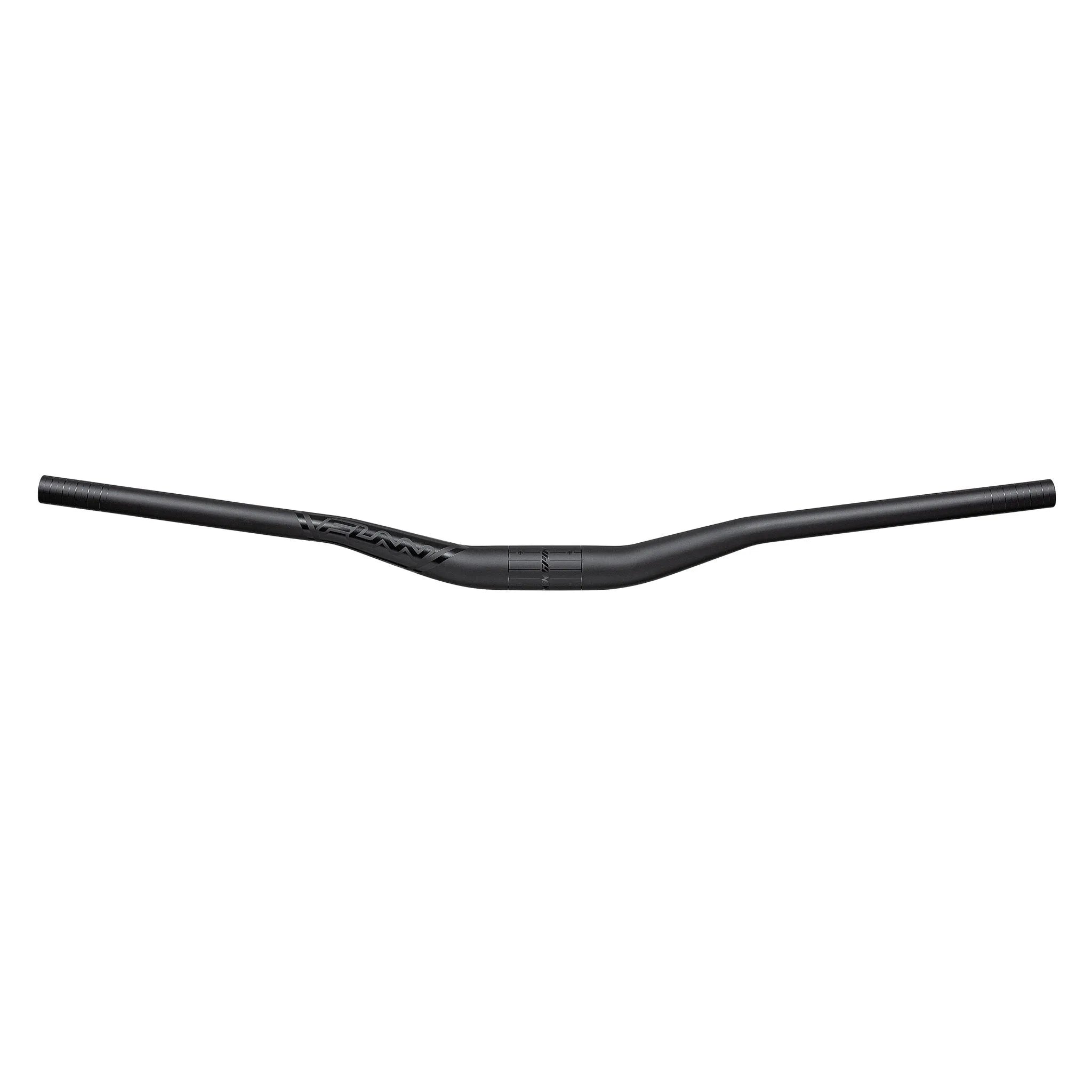 Funn mountain bike components - Kingpin Riser Handlebar 35mm 7mm Black in a white background.