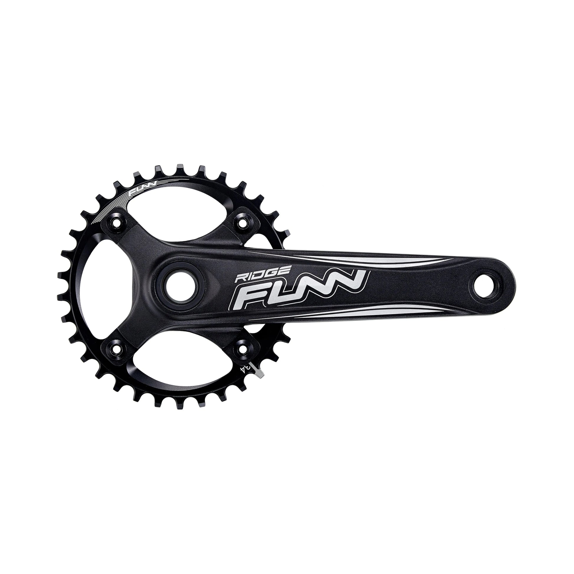 Funn mountain bike components - Ridge Crankset 175mm 30T in a white background.