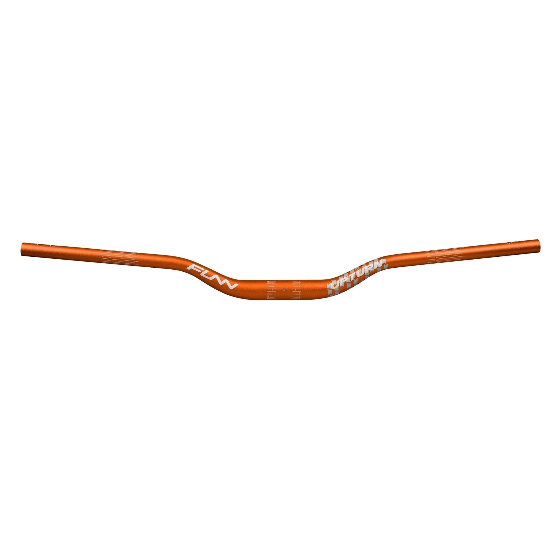 Funn mountain bike components - Upturn High Riser Handlebar Orange 40mm in a white background.