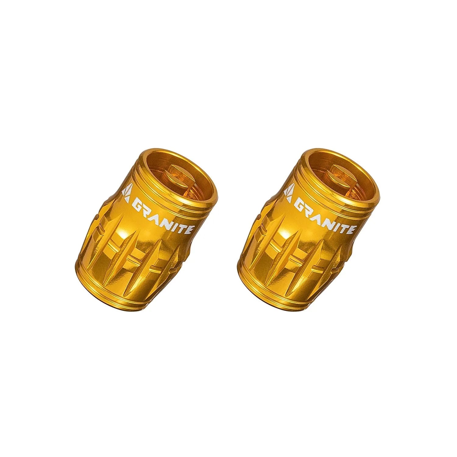 Granite Juicy Nipples Schrader Valve Core Remover Cap for Bike & Bicycle  - Gold/Alloy