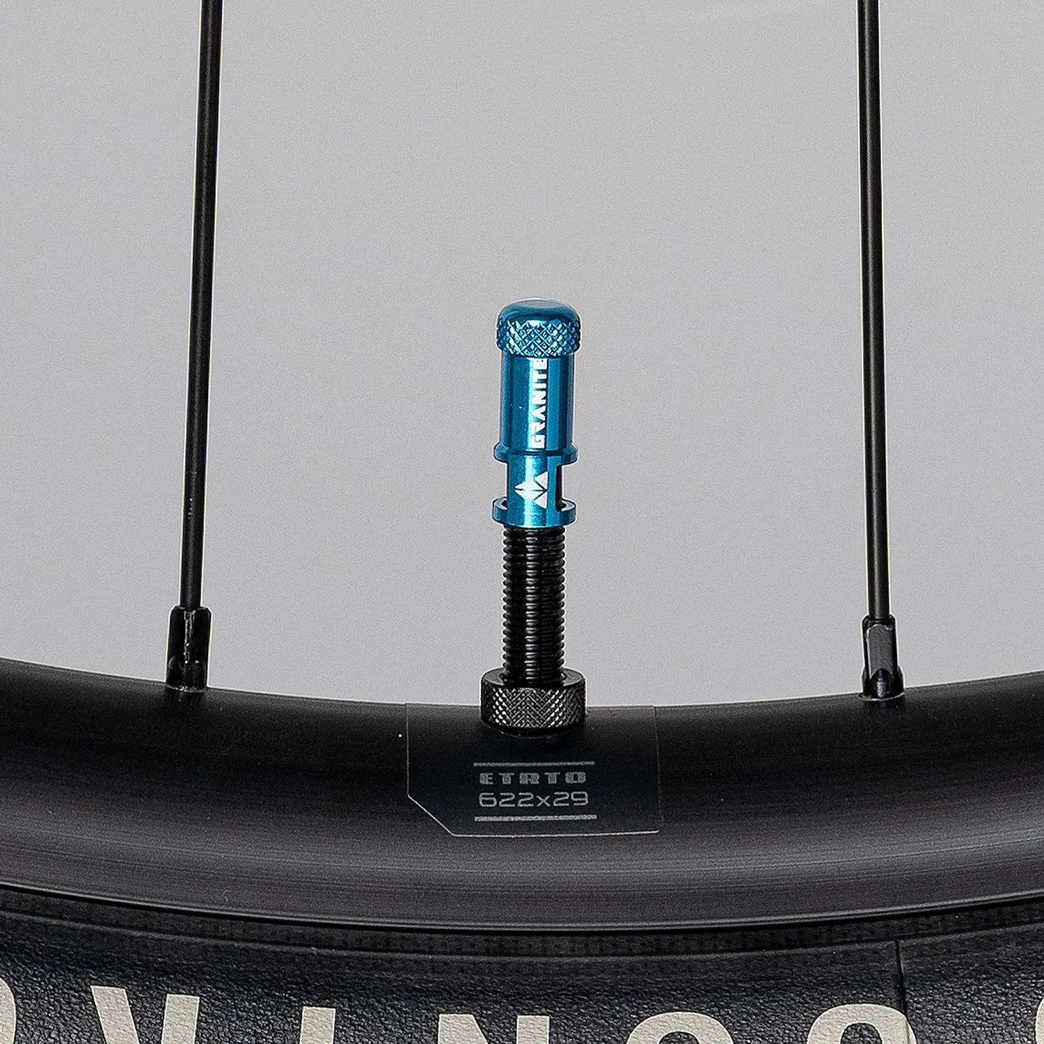 Granite Juicy Nipples Presta Valve Core Remover Caps - Blue