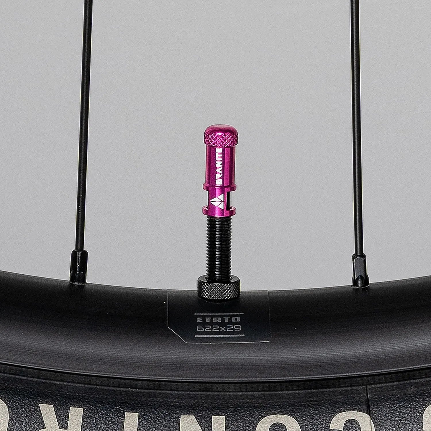 Granite Juicy Nipples Presta Valve Core Remover Caps - Pink