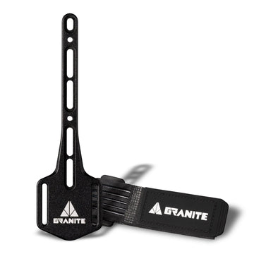 Granite Portaledge XE Strap Mount with tube attached to a bike bottle-bosses. | Bike & MTB Gear Storage - Black -